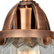 Nouveau 2 Chatham 1 Light 6 inch Antique Copper Sconce Wall Light in Clear Glass