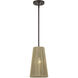 Florell 1 Light 8 inch English Bronze Pendant Ceiling Light