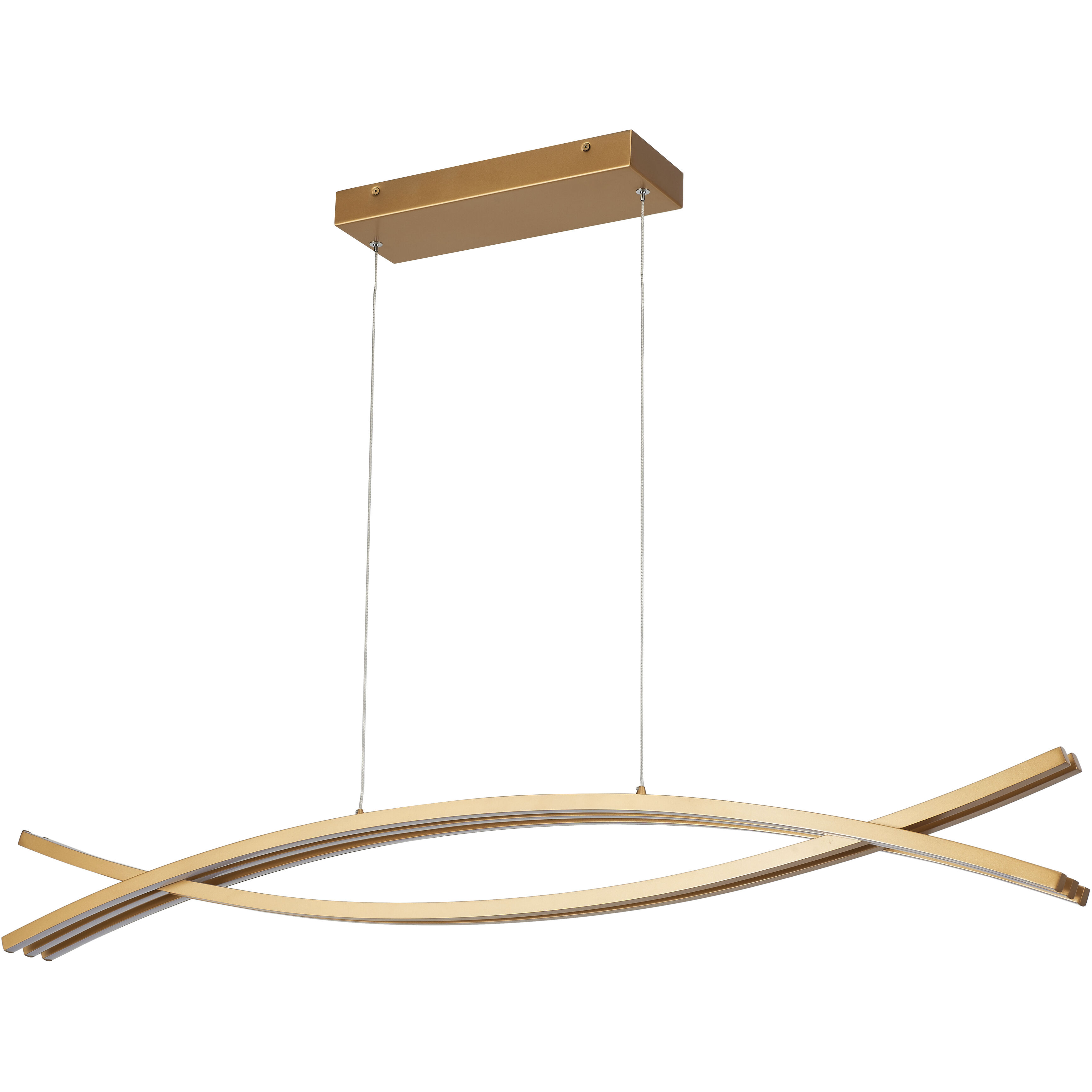 Wishbone LED Gold Pendant Ceiling Light