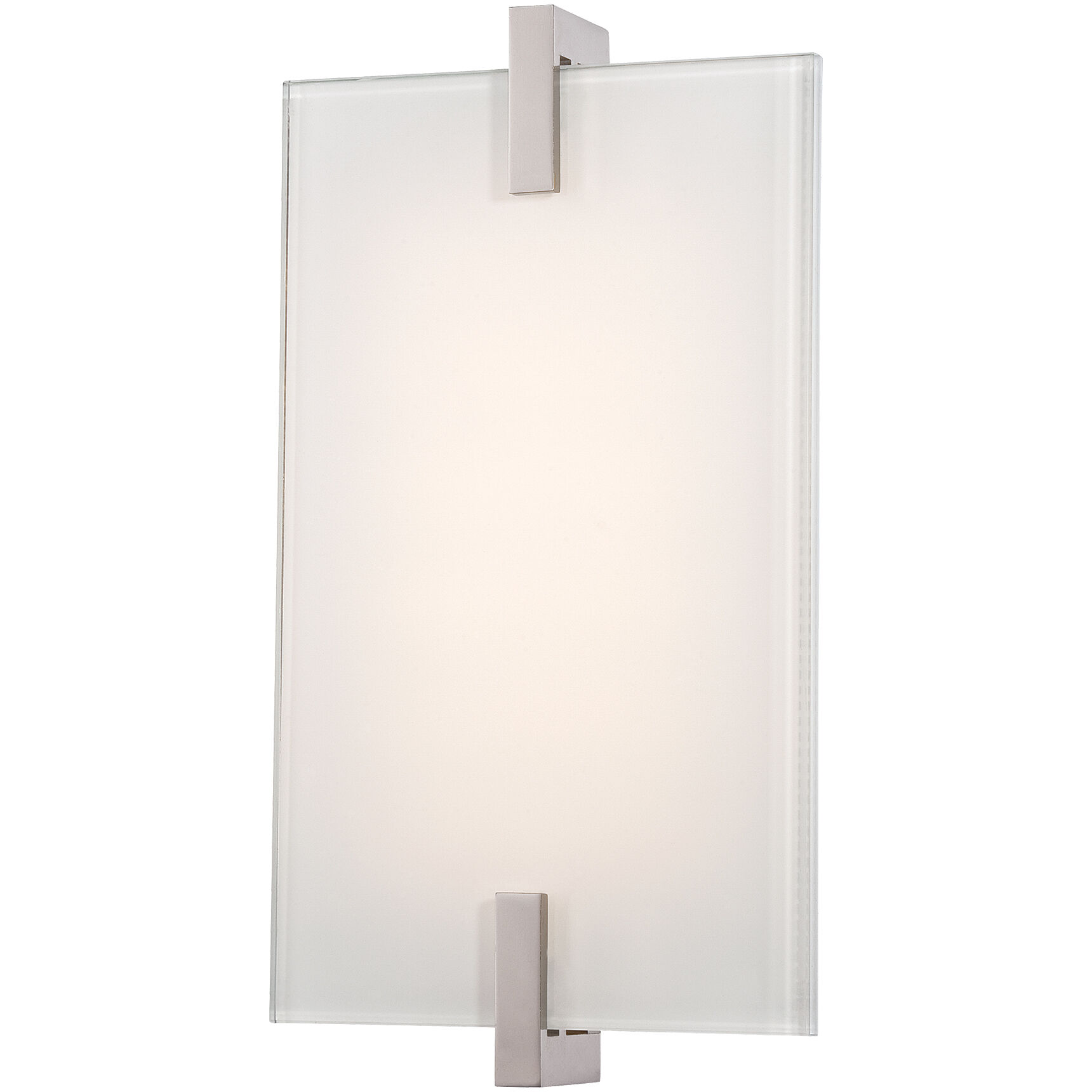 Hooked LED 6 inch Polished Nickel ADA Wall Sconce Wall Light, Bath