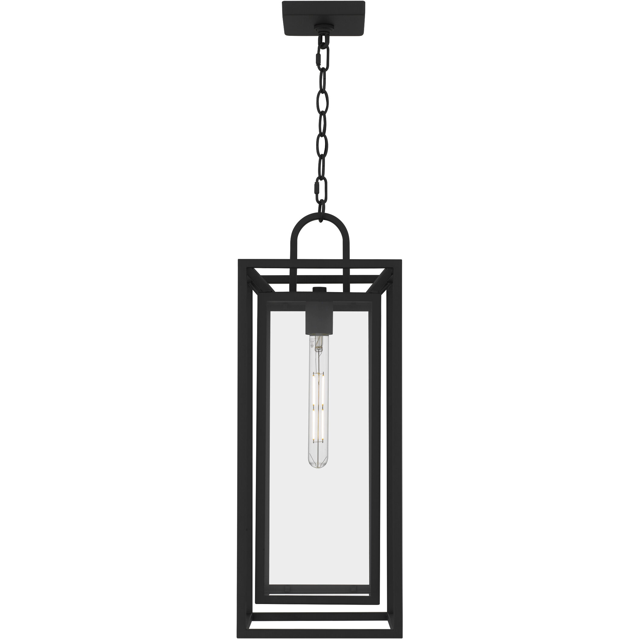 Jayce 1 Light 9 inch Matte Black Outdoor Hanging Lantern