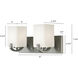 Madison 2 Light 16 inch Brushed Nickel Vanity Light Wall Light