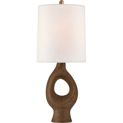 AERIN Capra 29 inch 100 watt Chalk Burnt Gold Table Lamp Portable Light, Medium