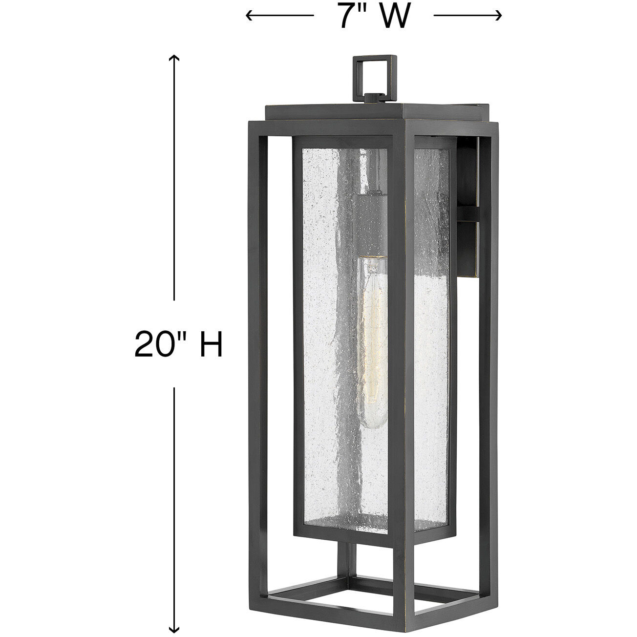 Coastal Elements Republic LED 20 inch Oil Rubbed Bronze Outdoor Wall Mount Lantern, Estate Series
