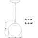 Milano LED 6.25 inch Matte Black Mini Pendant Ceiling Light
