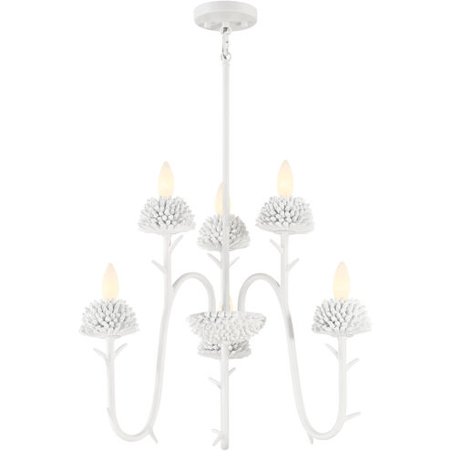 North Fork 3 Light 24 inch Sand White Pendant Ceiling Light
