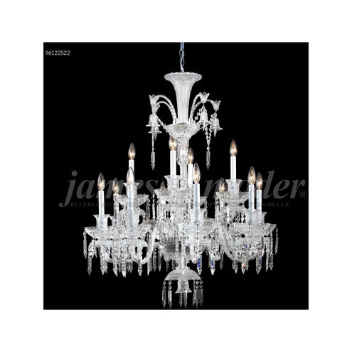 Le Chateau 12 Light 32 inch Silver Crystal Chandelier Ceiling Light