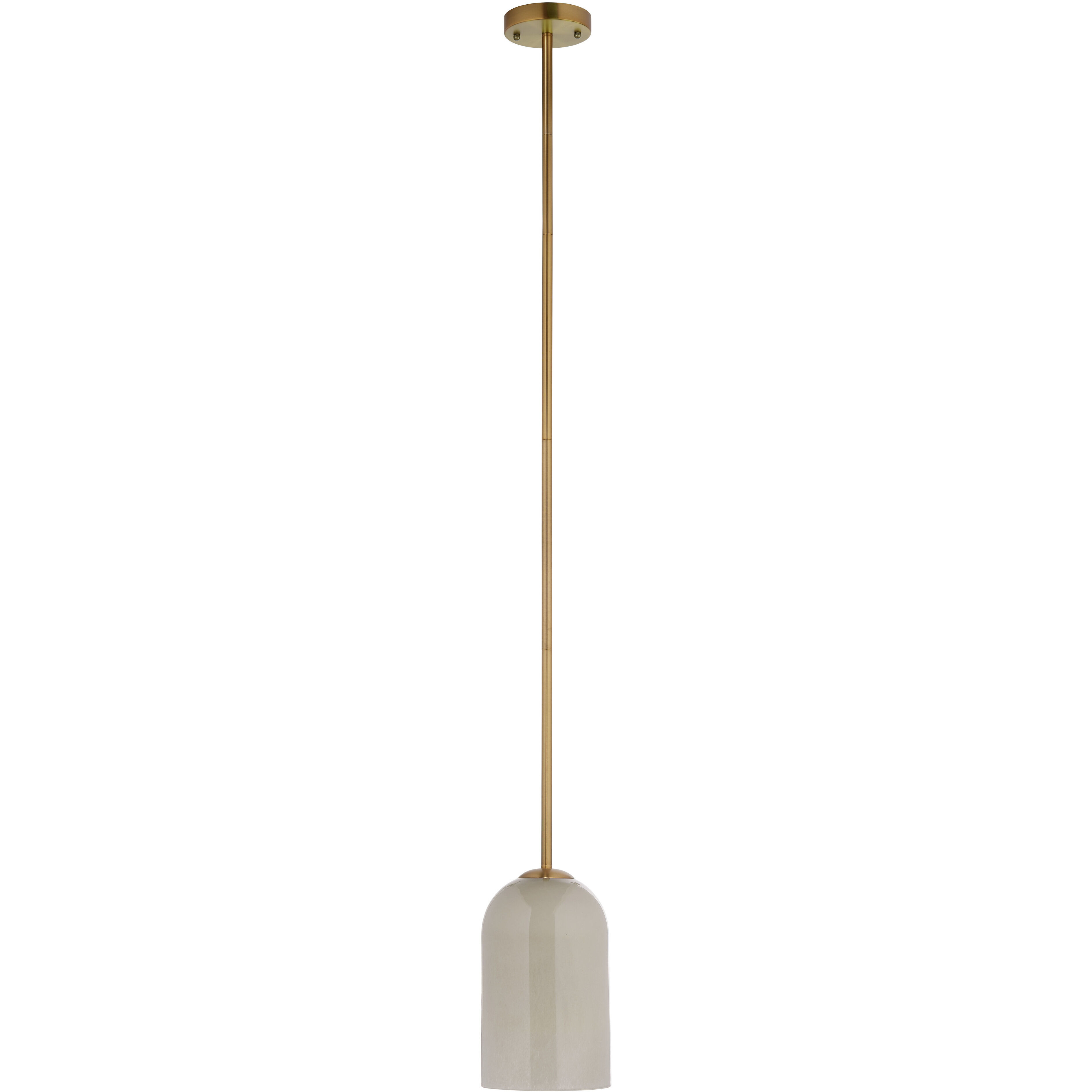 Holt 1 Light 7.25 inch Antique Brass Pendant Ceiling Light