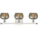 Ballston Fenton LED 26 inch White and Polished Chrome Bath Vanity Light Wall Light in Mercury Glass, Ballston
