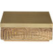 Maze 12 X 12 inch Natural with Aged Brass Box
