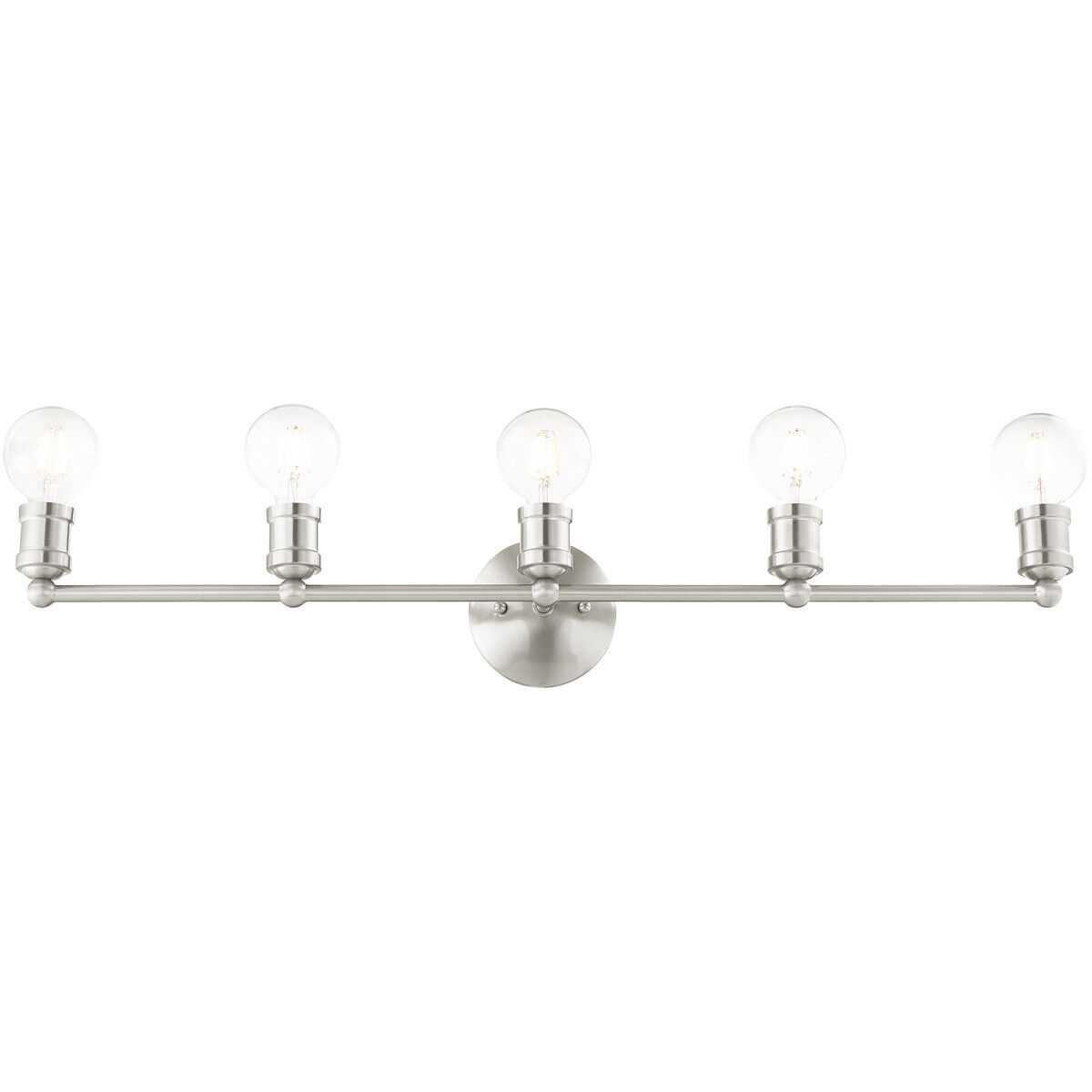Lansdale 5 Light 34 inch Brushed Nickel Vanity Sconce Wall Light