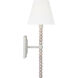 C&M by Chapman & Myers Fiona 1 Light 6.25 inch Aged Pewter Wall Sconce Wall Light in Standard