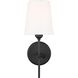 TOB by Thomas O'Brien Baker 1 Light Midnight Black Sconce Wall Light