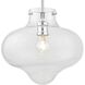 Cate 1 Light 12 inch Chrome Pendant Ceiling Light
