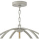 Euclid LED 36 inch Cement Gray with Brushed Gold Indoor Foyer Light Ceiling Light