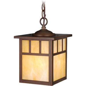Mission 1 Light 7 inch Burnished Bronze Outdoor Pendant
