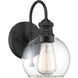 Farmhouse Outdoor Wall Lantern in Black