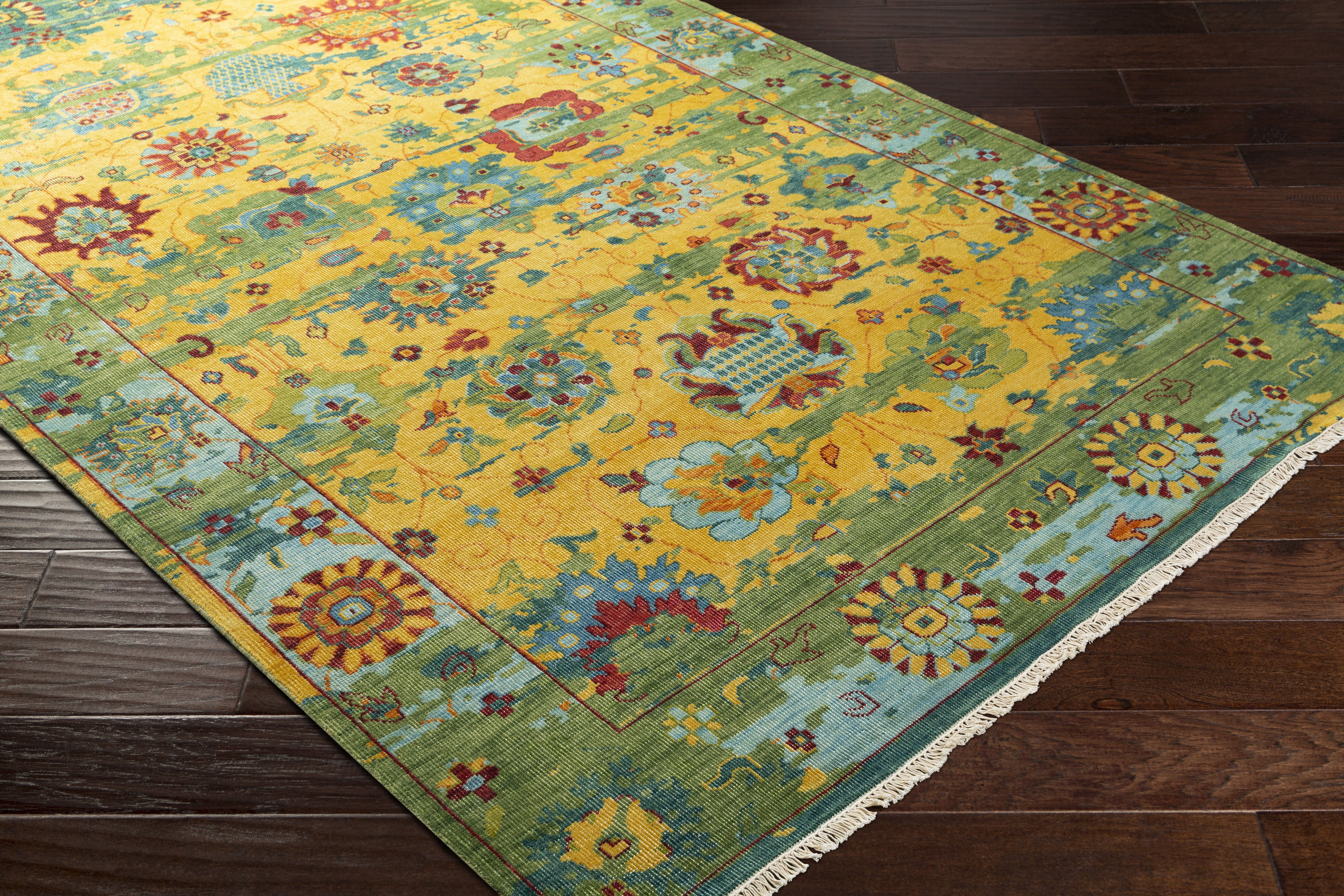 Festival 156 X 108 inch Mustard Rug in 9 x 13, Rectangle