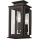 Princeton 1 Light 9 inch Bronze Outdoor Wall Lantern