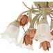 Southport 5 Light 22 inch Sage Rose Semi Flush Ceiling Light