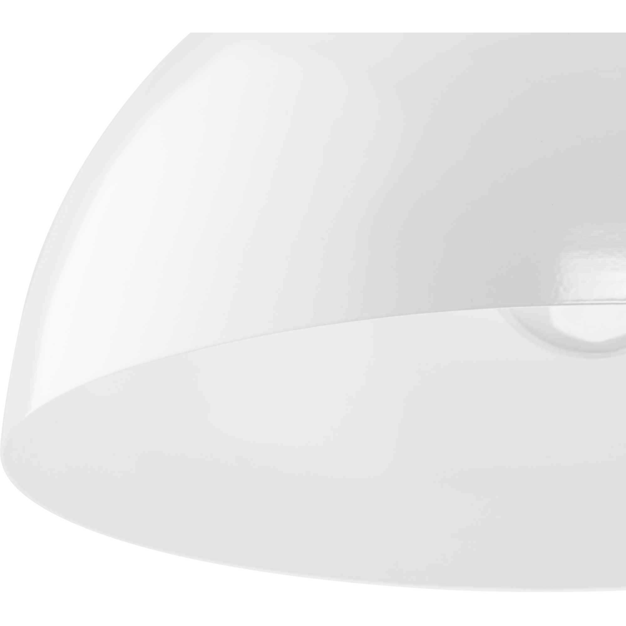 Perimeter 1 Light 15.75 inch White Pendant Ceiling Light