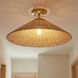 Bohemian 1 Light 22 inch Natural Brass Semi-Flush Ceiling Light