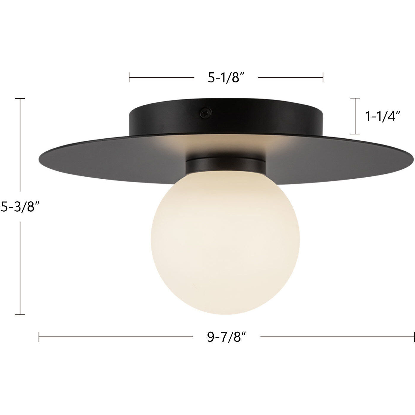 Elixir LED 9.88 inch Chrome Flush Mount Ceiling Light