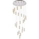 Polaris 25 Light 42 inch Chrome Chandelier Ceiling Light