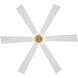 Veyra 56 inch Legacy Brass with Alabaster White Blades Smart Ceiling Fan
