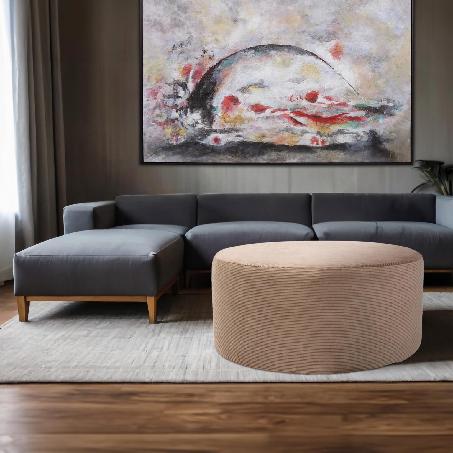 Pana Universal 18 inch Sand Ottoman