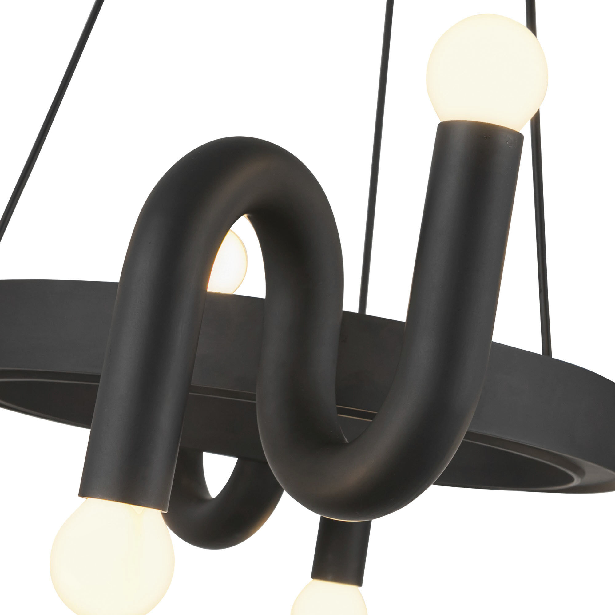 Alora Mood Sadie 8 Light 23.25 inch Matte Black Chandelier Ceiling Light