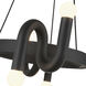 Alora Mood Sadie 8 Light 23.25 inch Matte Black Chandelier Ceiling Light
