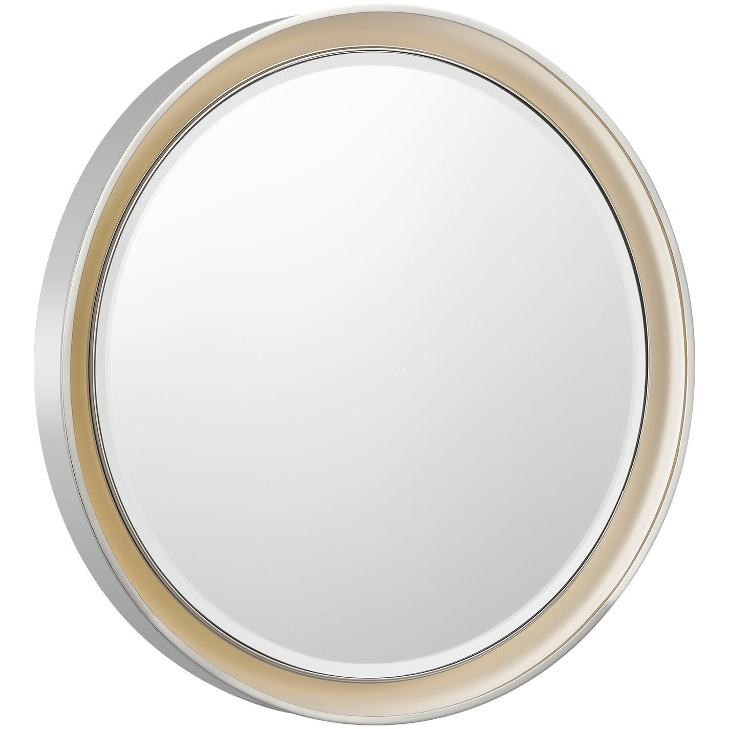 Thomas O'Brien Tricia 24 X 24 inch Polished Nickel Illuminated Round Mirror