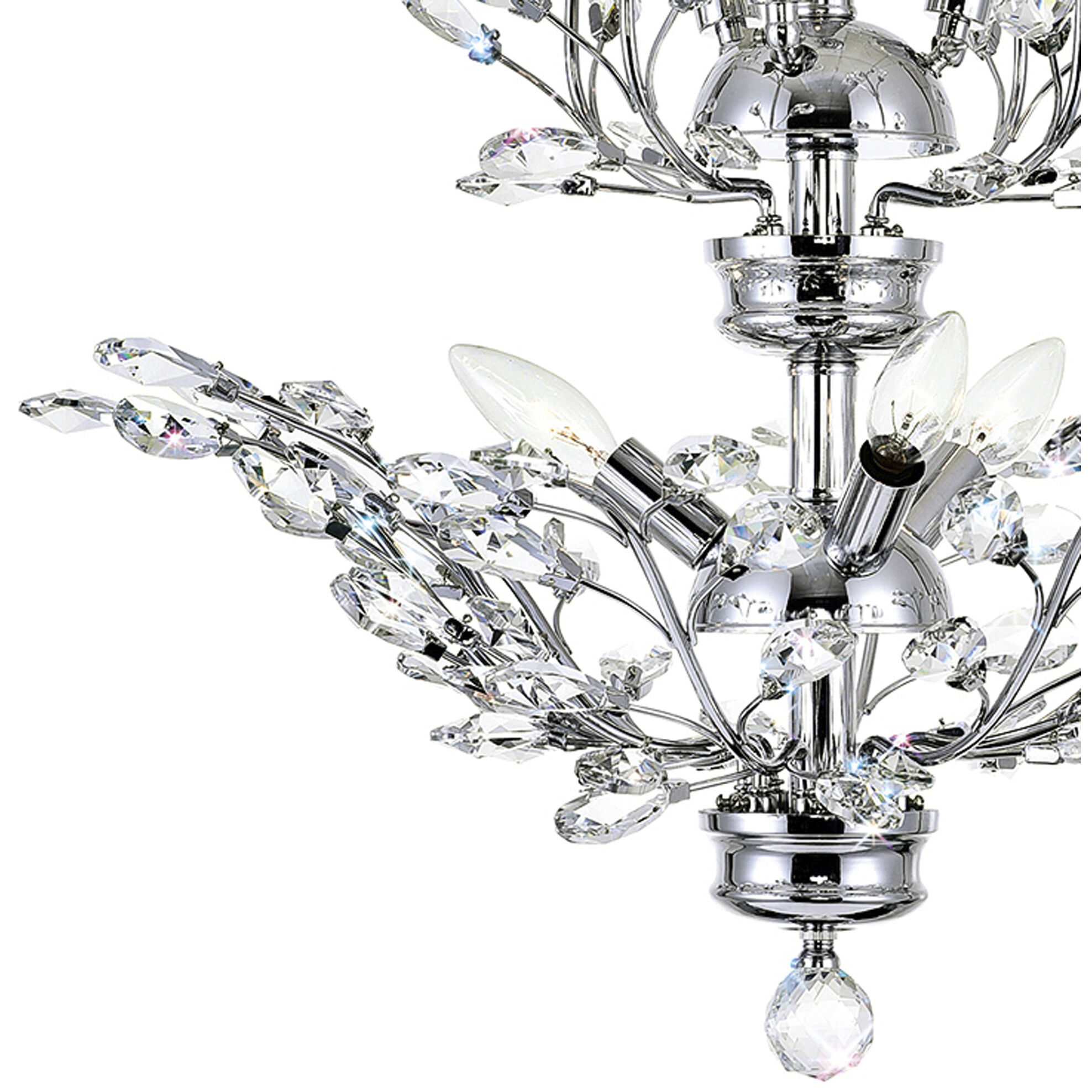 Ivy 6 Light 22 inch Chrome Chandelier Ceiling Light