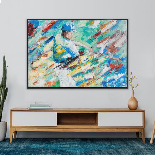 Home Run 61.75 X 41.75 inch Hand Painted Canvas