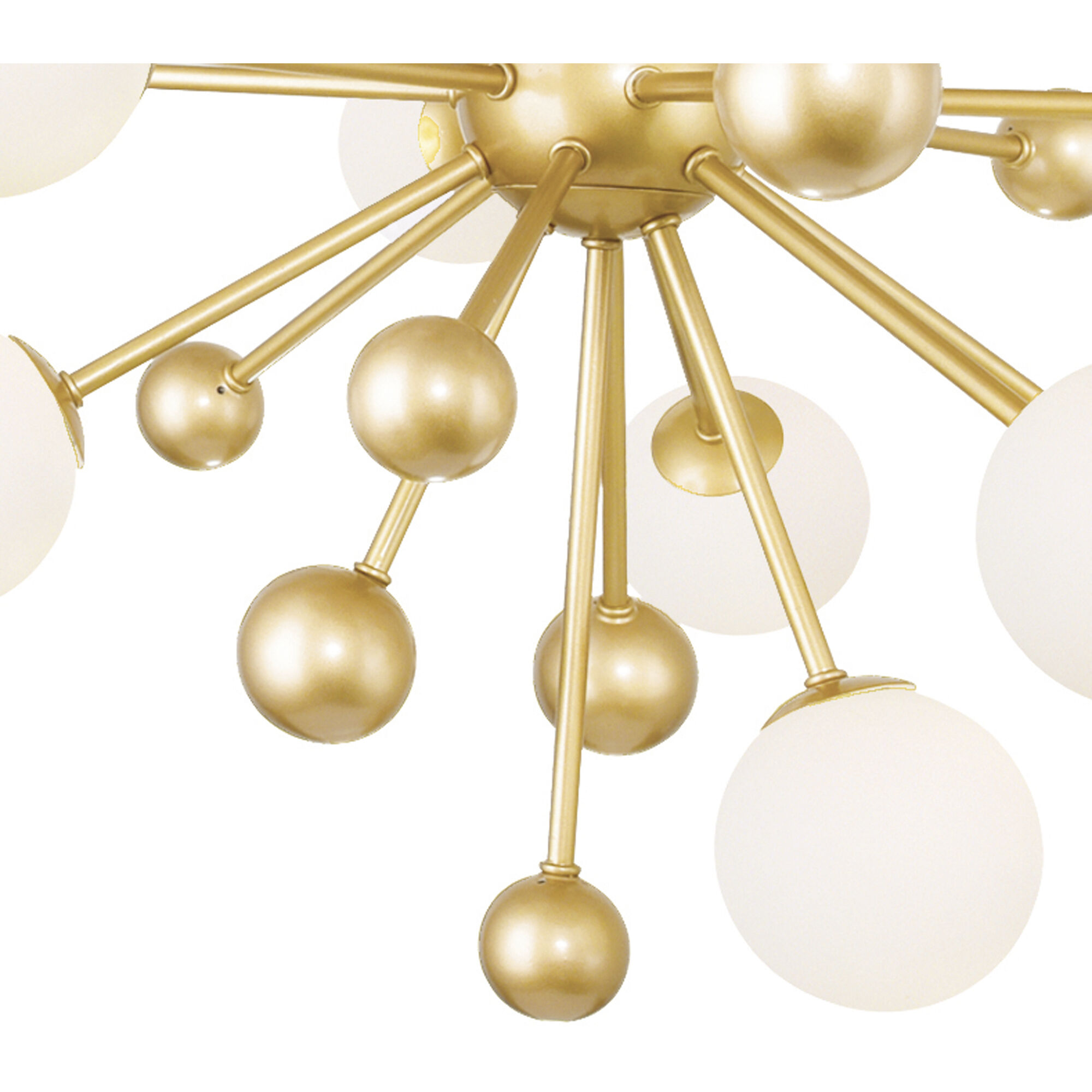 Element LED 16 inch Sun Gold Chandelier Ceiling Light