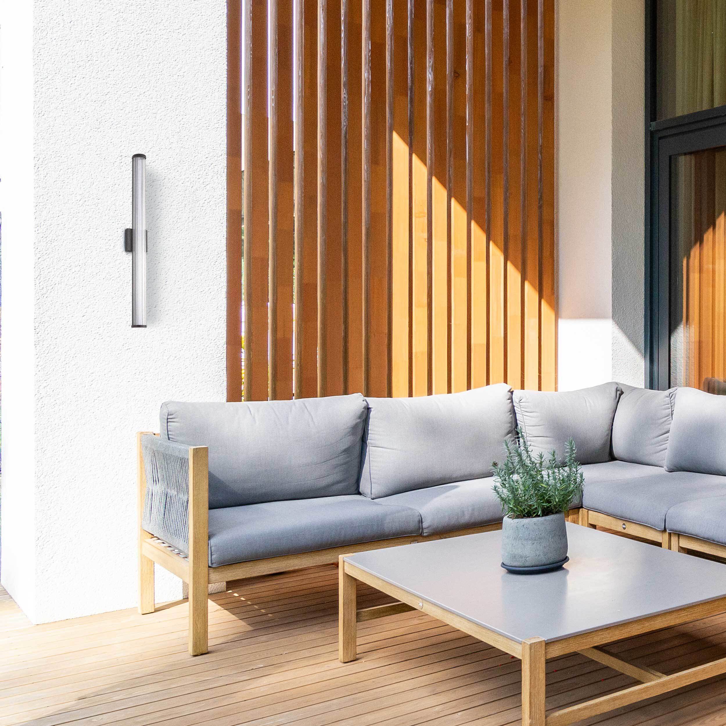 Rodara LED 36.25 inch Matte Black Outdoor Wall