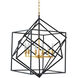 Canada 6 Light 26 inch Black Chandelier Ceiling Light
