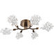 Blossom LED 32 inch Flat Bronze Flush Mount Ceiling Light in 3000K LED