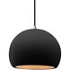 Radiance LED 10 inch Carbon Matte Black and Champagne Gold and Brushed Nickel Pendant Ceiling Light