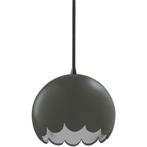 Radiance Collection LED 9 inch Matte Black Pendant Ceiling Light