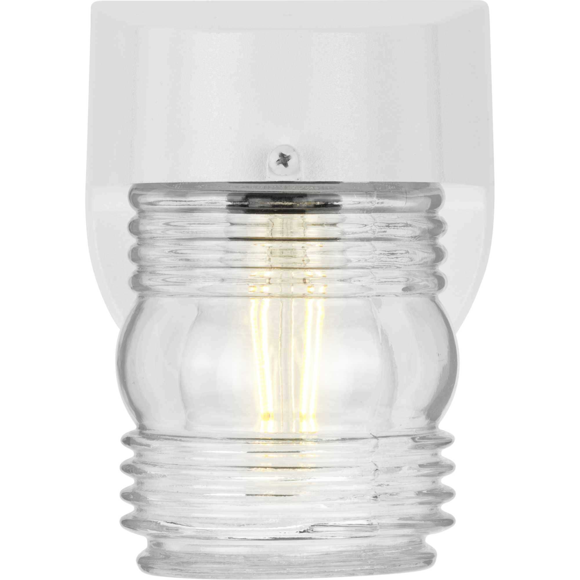 Polycarbonate Outdoor Outdoor Wall Lantern in White