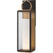 Gareth LED 29.25 inch Patina Brass/Textured Black Exterior Wall Sconce