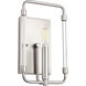 Optic 1 Light 7 inch Satin Nickel Wall Sconce Wall Light