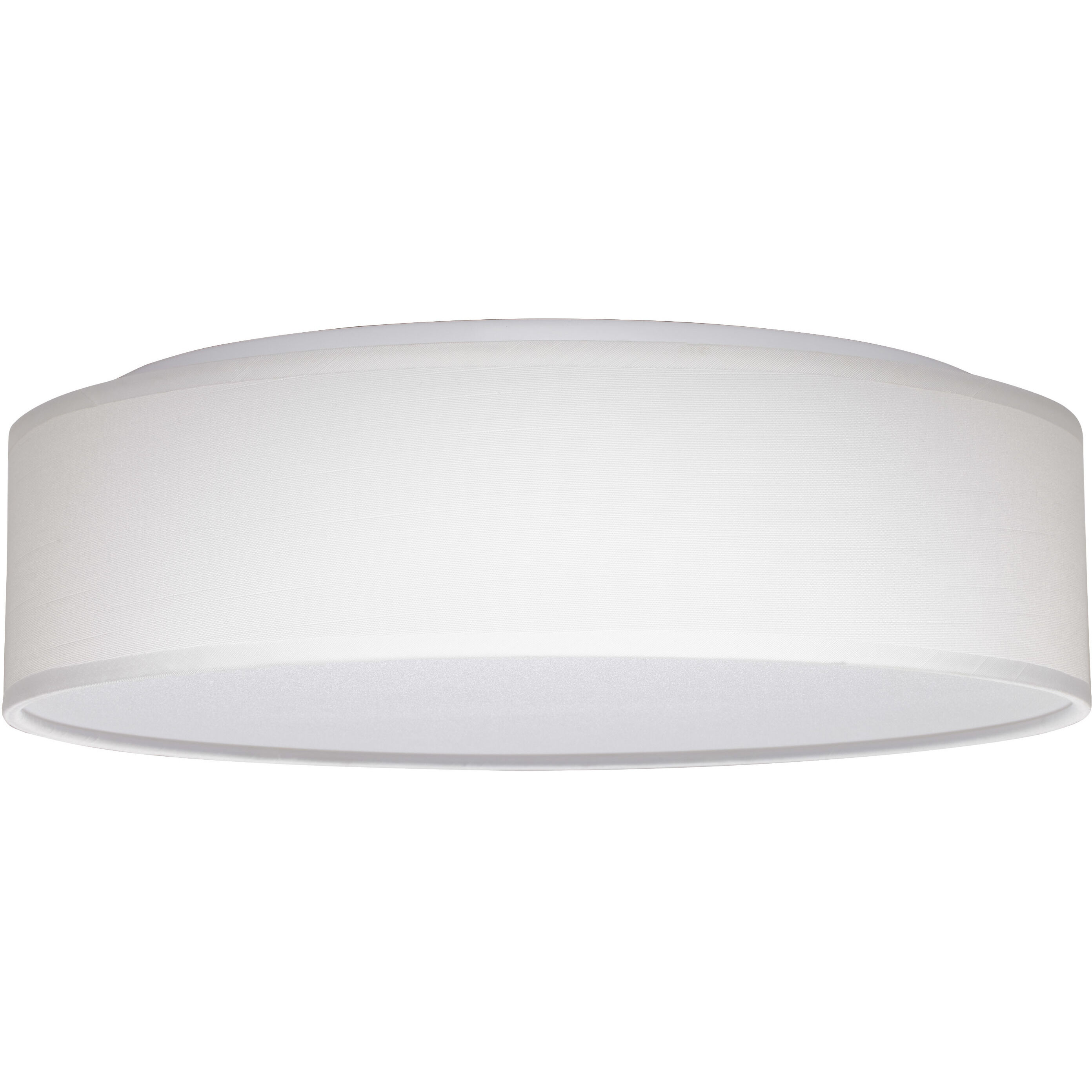 Brentwood LED 15 inch White Fabric Flush Mount Ceiling Light