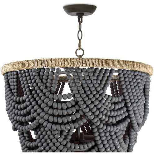 Lorelei 8 Light 24 inch Grey Chandelier Ceiling Light