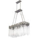 Matrix Linear Pendant Ceiling Light in 6, Rainy Night