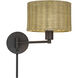 Weavington 15.5 inch 40 watt Bronze Swing Arm Wall Lamp Wall Light