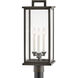 Estate Series Weymouth 3 Light 22.25 inch Oil Rubbed Bronze Outdoor Post Mount Lantern, Large
