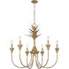 Lillianne 33.75 inch 60.00 watt Heirloom Gold Chandelier Ceiling Light